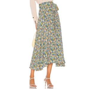 Faithfull the Brand Asiya Skirt Vionett Floral Size XS